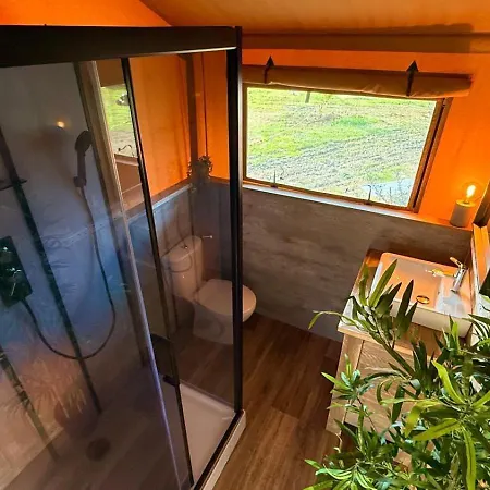 אתר קמפינג Glamping La Yurta Nel Luxe Ingerichte 6persoons Belltent טורינו די סנגרו